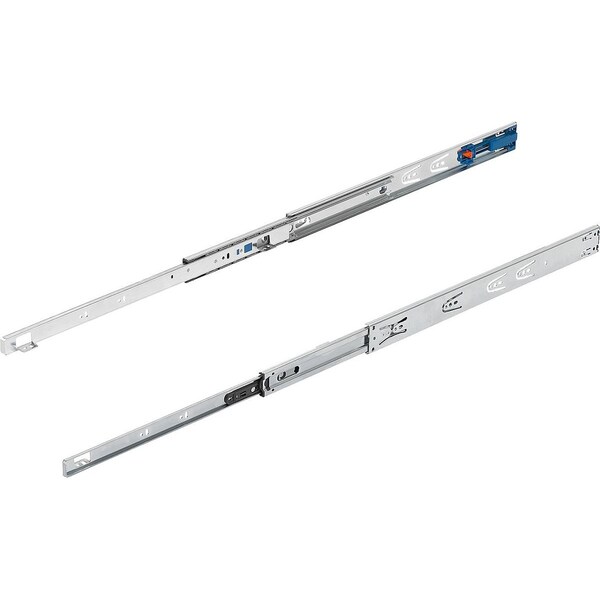 Telescopic Rail L=650 12, 7X46, Full Extension S=650, Fp=35, Steel Zinc-Plated, Surface Mount,